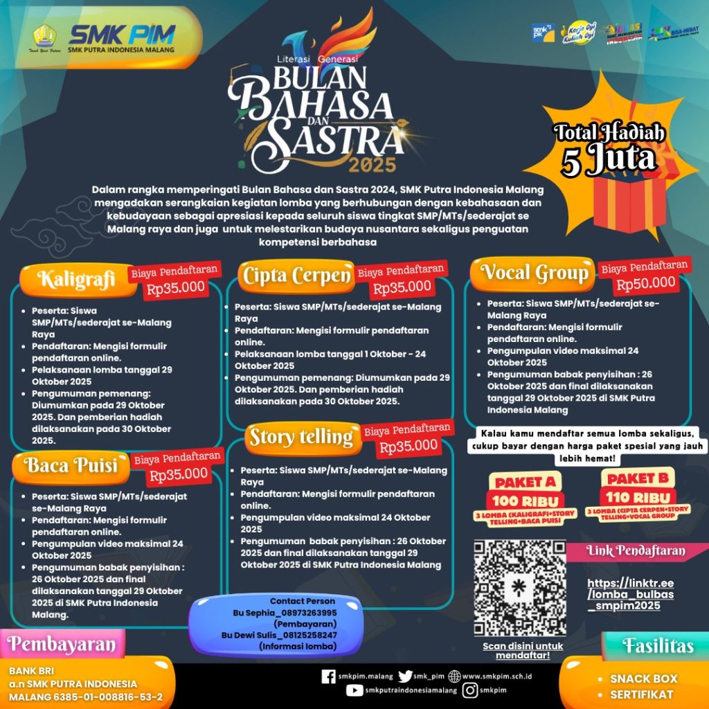 BULAN BAHASA TAHUN 2025 SMK PIM