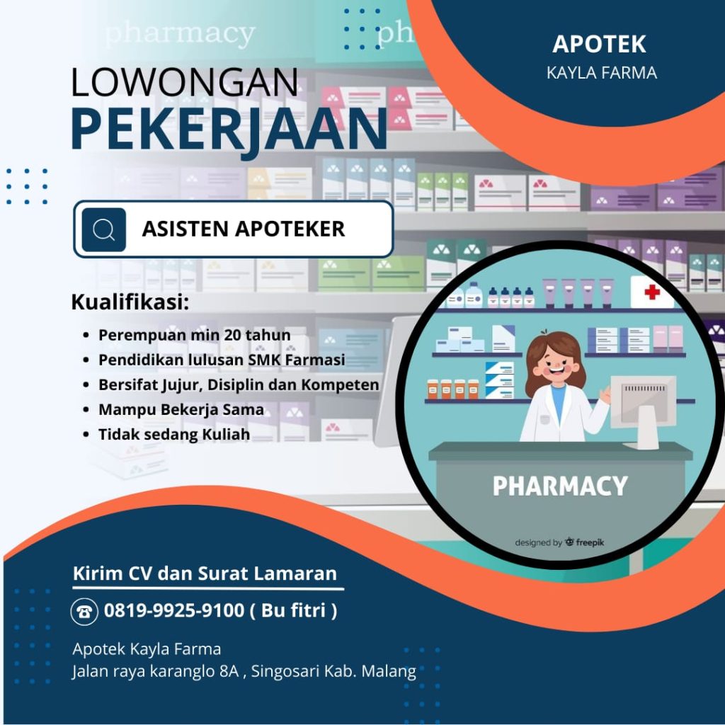 LOWONGAN PEKERJAAN APOTEK KAYLA FARMA KARANGLO