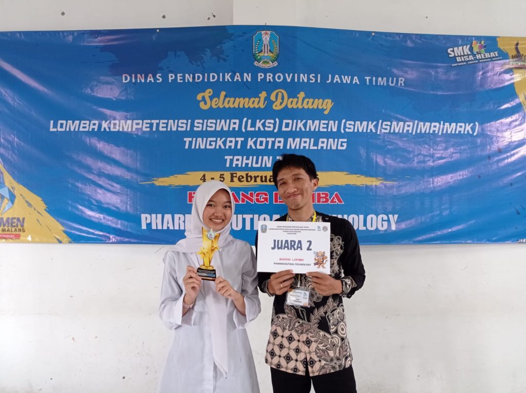 MURID SMK PIM JUARA LKS FARMASI DIKMEN KOTA MALANG TAHUN 2026