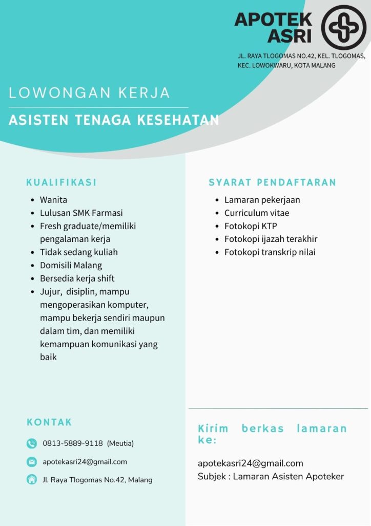 LOWONGAN APOTEK ASRI