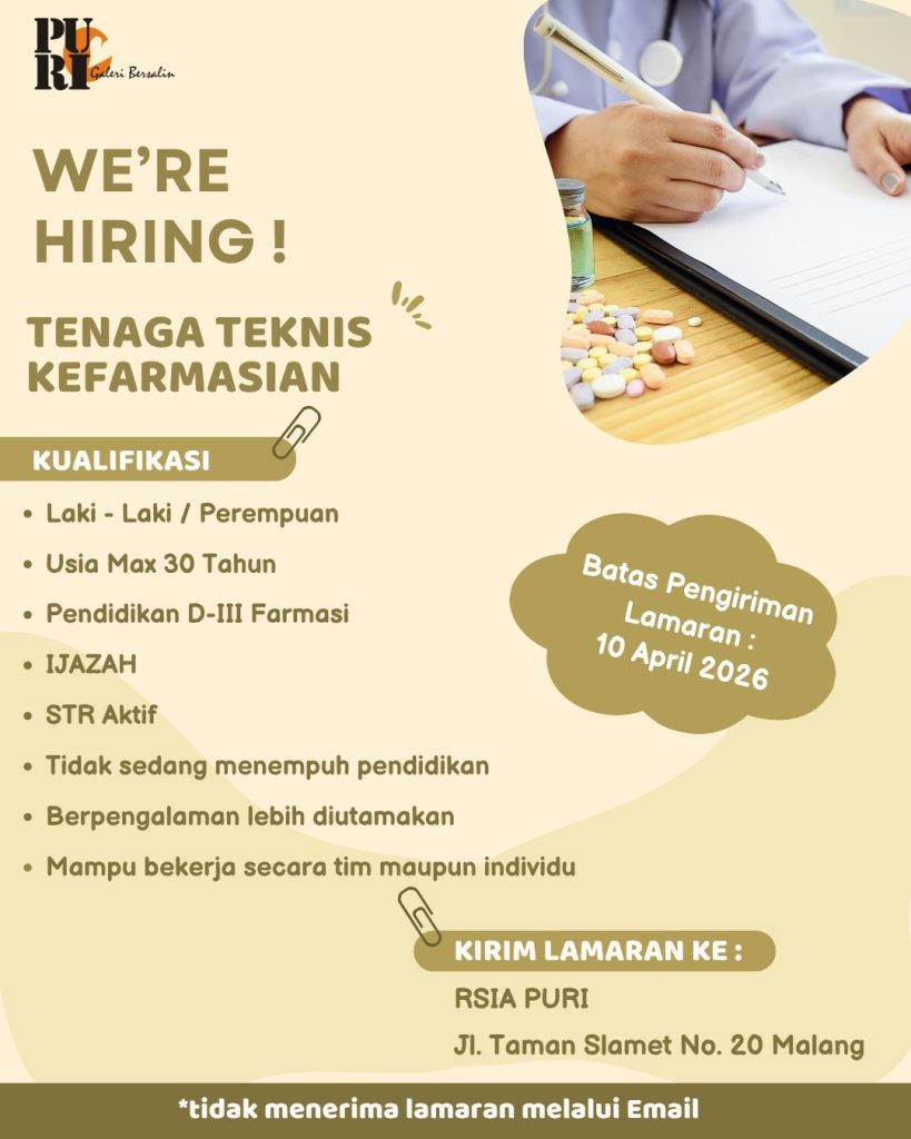 LOWONGAN PEKERJAAN RSIA PURI GALERI BERSALIN