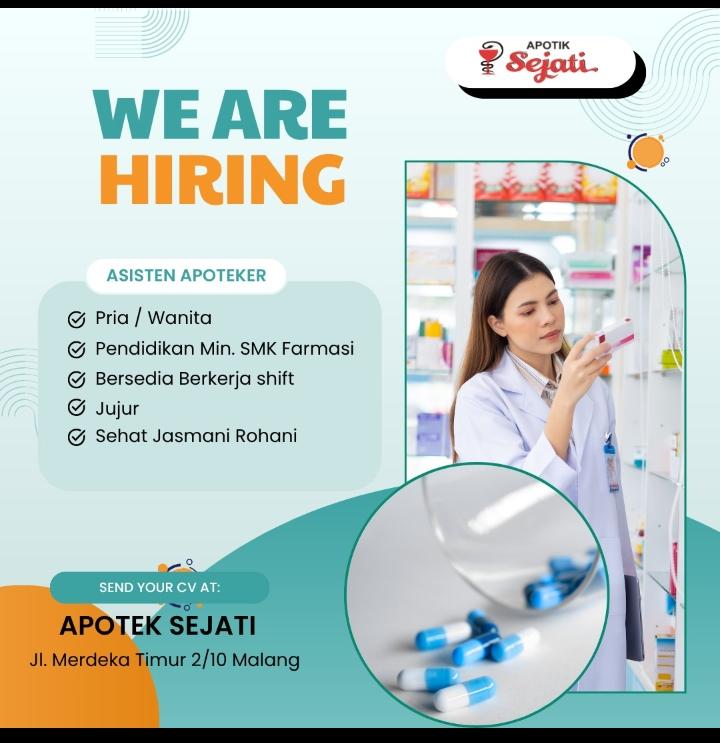 LOWONGAN PEKERJAAN APOTEK SEJATI