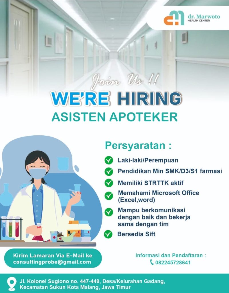 LOWONGAN PEKERJAAN dr. MARWOTO HEALTH CENTER